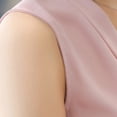 thumbnail image 4 of DHFJKG Womens V Neck T Shirts Sleeveless Tank Top Summer Office Shirts Chiffon Casual Work Dressy Blouses Solid Color Comfortable Tops, 4 of 7