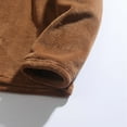 thumbnail image 4 of LNWUY Mens Fuzzy Sherpa Pullover Hoodie Sweatshirts Long Sleeve Sport Front Pocket Fashion Fall Outwear Winter Hooded Brown M, 4 of 7