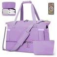 thumbnail image 5 of DAKIMOE Travel Duffle Bag Set for Women 2 Pack, Large Waterproof Weekender Overnight Carry On with Toiletry Bag/USB Charging Port/Wet Pocket/Shoe Compartment, Gym Hospital Labor Delivery Duffel Tote, 5 of 9