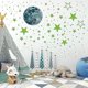 thumbnail image 4 of 435pcs Glow In The Dark Luminous Stars & Moon Wall Stickers Decal, Waterproof Vinyl Material Wall Ceiling Decal, 4 of 5