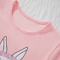 thumbnail image 7 of WhouRiu Toddler Girls' T Shirts Cute Bunny Print Long Sleeve Tee Tops Kids Loose Fall Winter Tshirts Pink,Sizes 3-4, 7 of 7