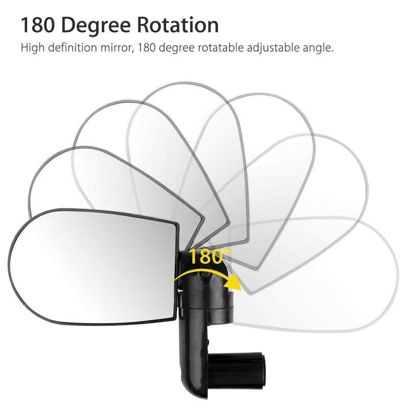 360° Rotate Bike Bicycle Cycling Side Rear View Handlebar Rearview Mirror