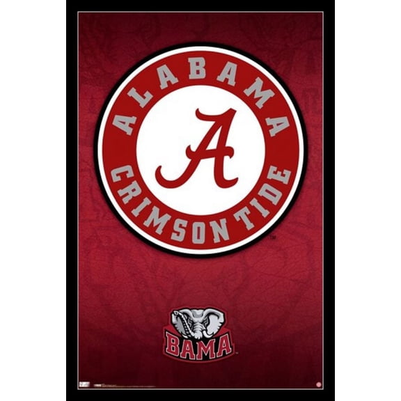 University of Alabama - Logo 10 Laminated & Framed Poster Print (24 x 36)
