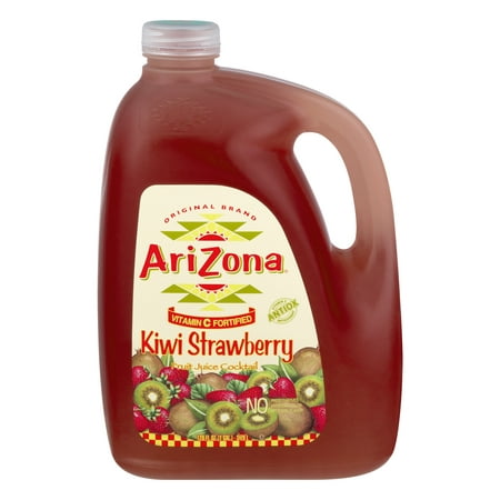 (2 Pack) Arizona Juice Cocktail, Kiwi Strawberry, 128 Fl Oz, 1