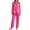 Hot Pink, variant on yillto Women Pajamas Sets Pants Button up Pjs Set Long Sleeve with Pockets Sleepwear Loungewear 2 Piece