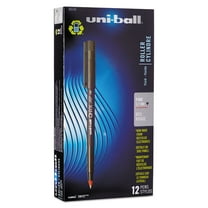 uni-ball Onyx Roller Ball Stick Dye-Based Pen, Red Ink, Fine, Dozen