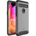 thumbnail image 1 of TUDIA Merge Designed for TCL 10L Case, Rugged Slim Dual Layer Protective Phone Case for TCL 10L (Metallic Slate), 1 of 7