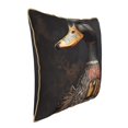 thumbnail image 2 of Fotbe Graffiti Cool Duck Pattern Velvet Decorative Throw Pillow Covers with Elegant Piping, Soft Plush Cushion Cover for Sofa, Bed, Car, Office-18"x18", 2 of 8