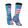 thumbnail image 5 of Women Colorful Crew Socks America Oklahoma Flag Novelty Fun Socks For Mens, 5 of 7