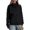 Black, variant on Winter clothing for women Plus Size Hooded Zip Up Jacket Windproof Stand Collar Pullover Sweatshirt Casual Streetwear Outerwear Coat
