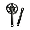 thumbnail image 4 of funtasica Crankset,Mountain Bike Crank Arm Set,Iron Easy Installation 32T Chainring Square Taper Single Speed for Mountain Bike Black, 4 of 8