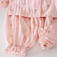 thumbnail image 5 of NOLDARES Baby Girl Clothes Toddler Fall Winter Outfit Ruffles Crewneck Pullover Sweatshirt + Joggers Pants Set 2Pcs(Light Pink,4-5 Y), 5 of 5