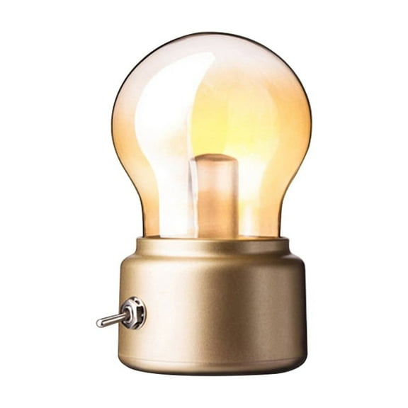 WHAMVOX LED Night Light Portable USB Rechargeable Dimmable Energy-saving Light Table Lamp Bedside Light Warm Light (Golden)