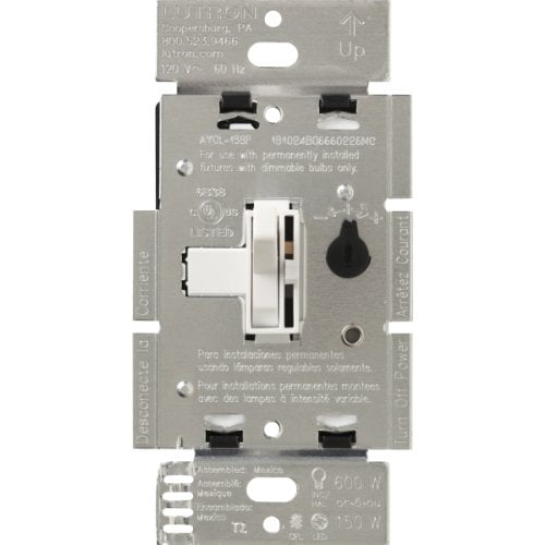 Lutron AYCL-153P-BR Ariadni Toggler 150 Watt Single-Pole 3-Way Dimmable CFL LED Dimmer,... by Lutron Electronics Company, Inc.