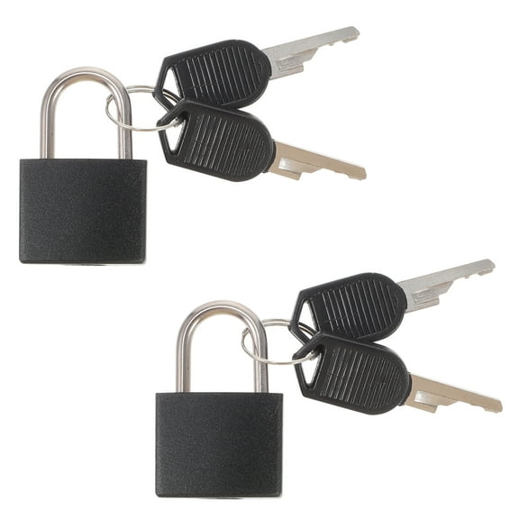 2pcs Padlock With Key Travel Lock Replacement Security Padlock Lock for Locker