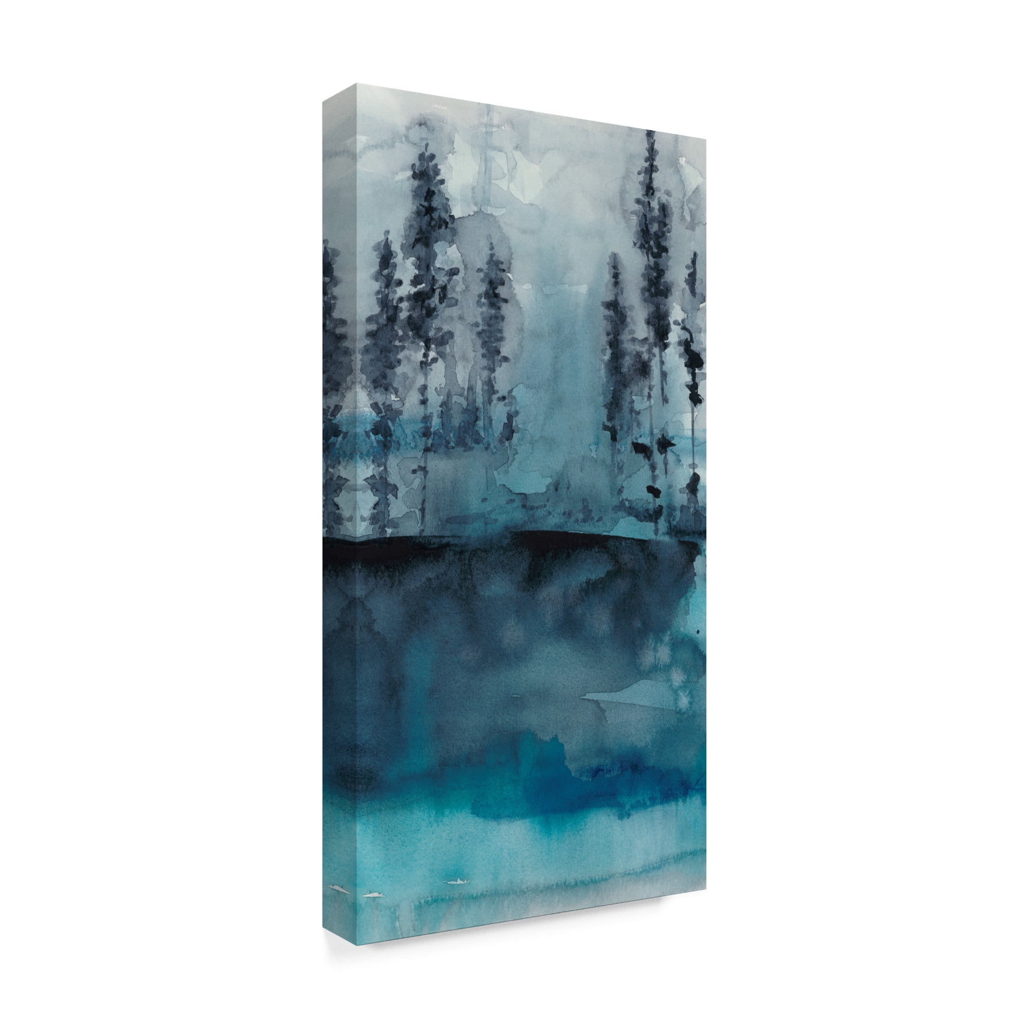Trademark Fine Art 'Winter Woods Trees I' Canvas Art by Chariklia Zarris