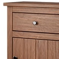 thumbnail image 3 of Stav Nightstand- 1 Drawer and Door- 25 Inch- Plank Style- Brown Solid Wood, 3 of 6