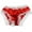 Red, variant on Womens Satin Panties with Lace Trim - Red & White, Comfortable Stretchy Everyday Underwear, Soft One Size Briefs for Women, Feminine Fit,Size Free Size