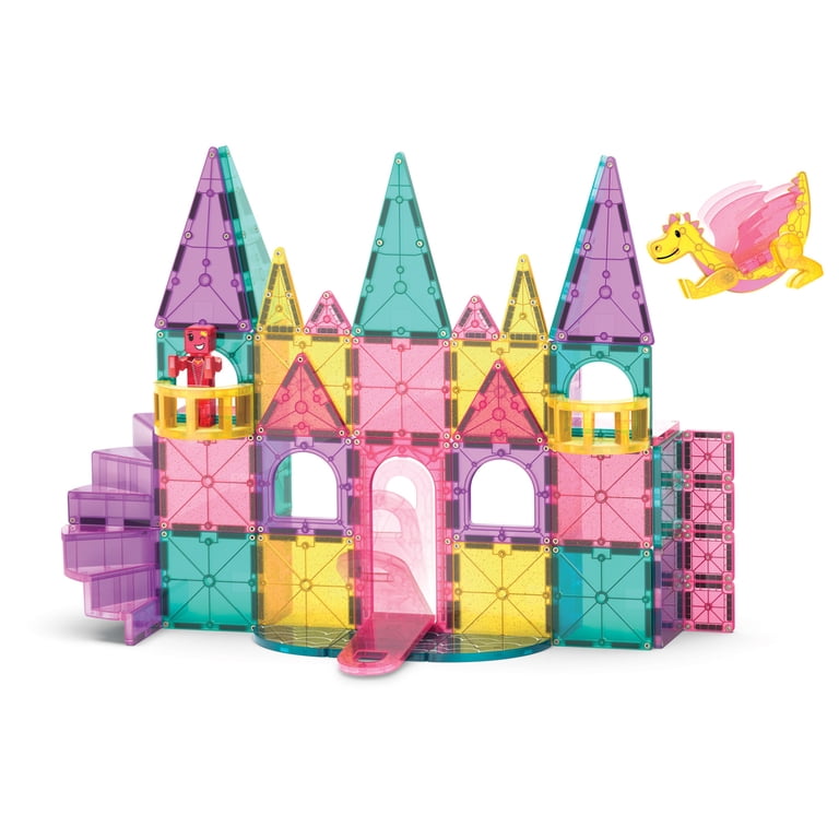 MAGNA-TILES Castle DLX 48-Piece Magnetic Construction Set