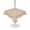 Beige, variant on Outdoor Tablecloth with Umbrella Hole for Patio/Picnic/Party/Camping, Brown Floral Waterproof Table Cloth Square Cover Washable, Vintage Spring Botanical Flowers (54"x 54")