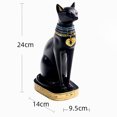 thumbnail image 2 of Estatua del gato, figura de la estatua del gato de resina egipcia Ménage Roo, 2 of 4