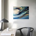 thumbnail image 4 of Nawypu Blue Gold Grey Wall Art Blue Gold Abstract Canvas Blue Artwork Blue Abstract Pictures Gold Blue Pictures Wall Art Blue and White Abstract Paintings Blue Gold White Abstract Art, 4 of 5