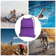 thumbnail image 6 of Naloa Glitter Purple Drawstring Backpack String Bag Cinch Water Resistant for Gym Shopping Sport Yoga, 6 of 6
