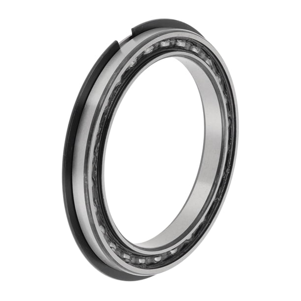 Rodamientos de bolas de ranura profunda 6817NR de Bargains Únicos 85x110x13mm P0 Tipo Abierto Lubricado 1 Pc Rueda Universal de Carro Scooter Patineta Tono Plateado