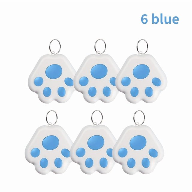 LEEYNEER 6pcs Item Loss Prevention Device Pet Locator Pet Tracking Device Suitable for IOS And Android Tracking Tools Suitable for Keys Wallets Pets Children to Prevent Loss And W