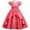 Watermelon Red, variant on Pink Flower Girl Rose Dress: Satin Ruffle Tulle Tiered Gown, Wedding Birthday Pageant Dress Wine 120