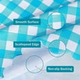 thumbnail image 3 of UMINEUX Rectangle Checkered Tablecloth Washable Wipeable 100% Waterproof Oil Proof Plaid Table Cloth for Indoor and Outdoor Use, 54 x 108 Inch (Blue and White), 3 of 7