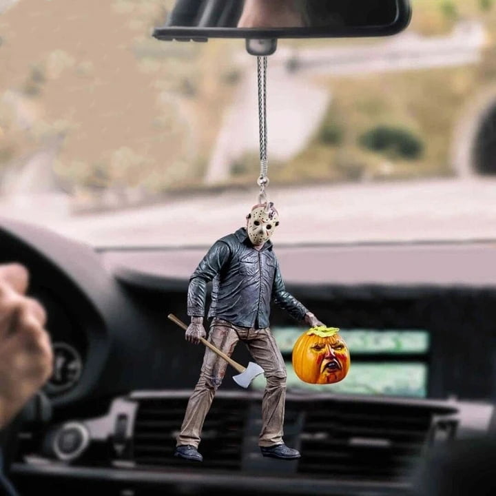 Creative Movie Zombies Ornament Car Interior Accessories for Christmas Halloween Party Festival Decor Hanging Horror Gnome Pendant