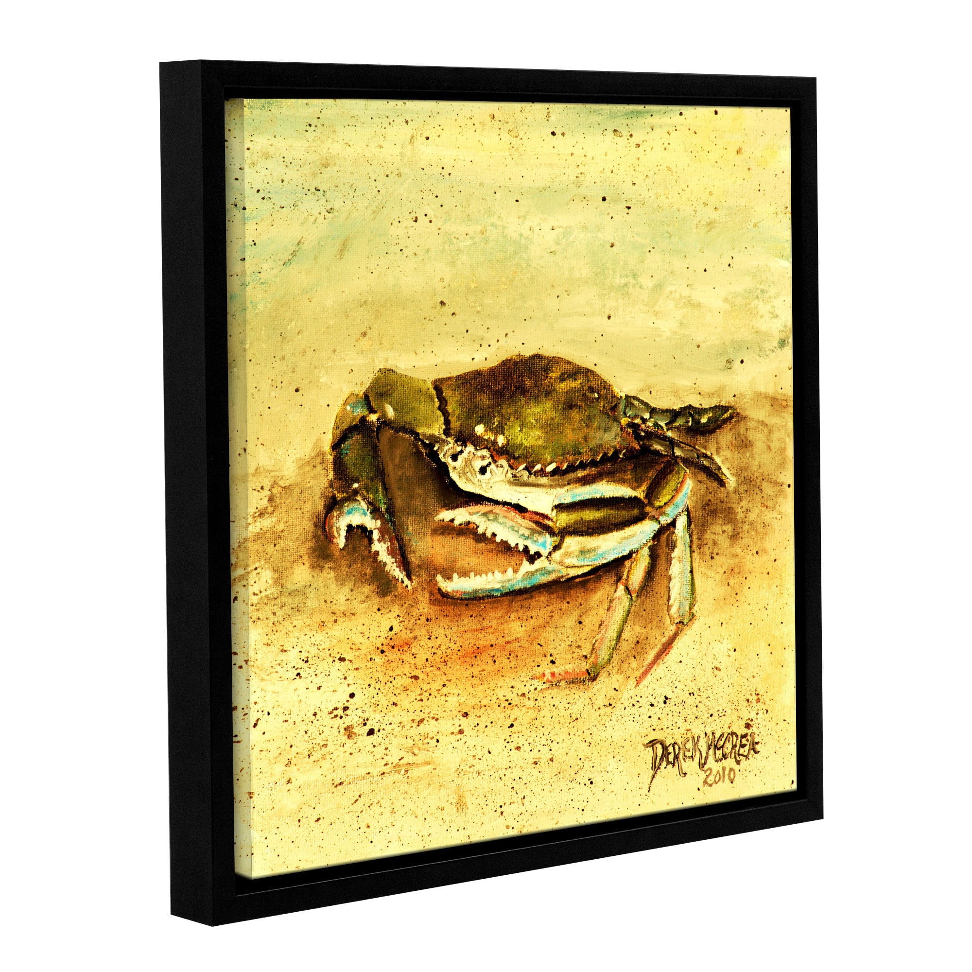 ArtWall Derek Mccrea "Crab" Gallery-wrapped Floater-framed Canvas