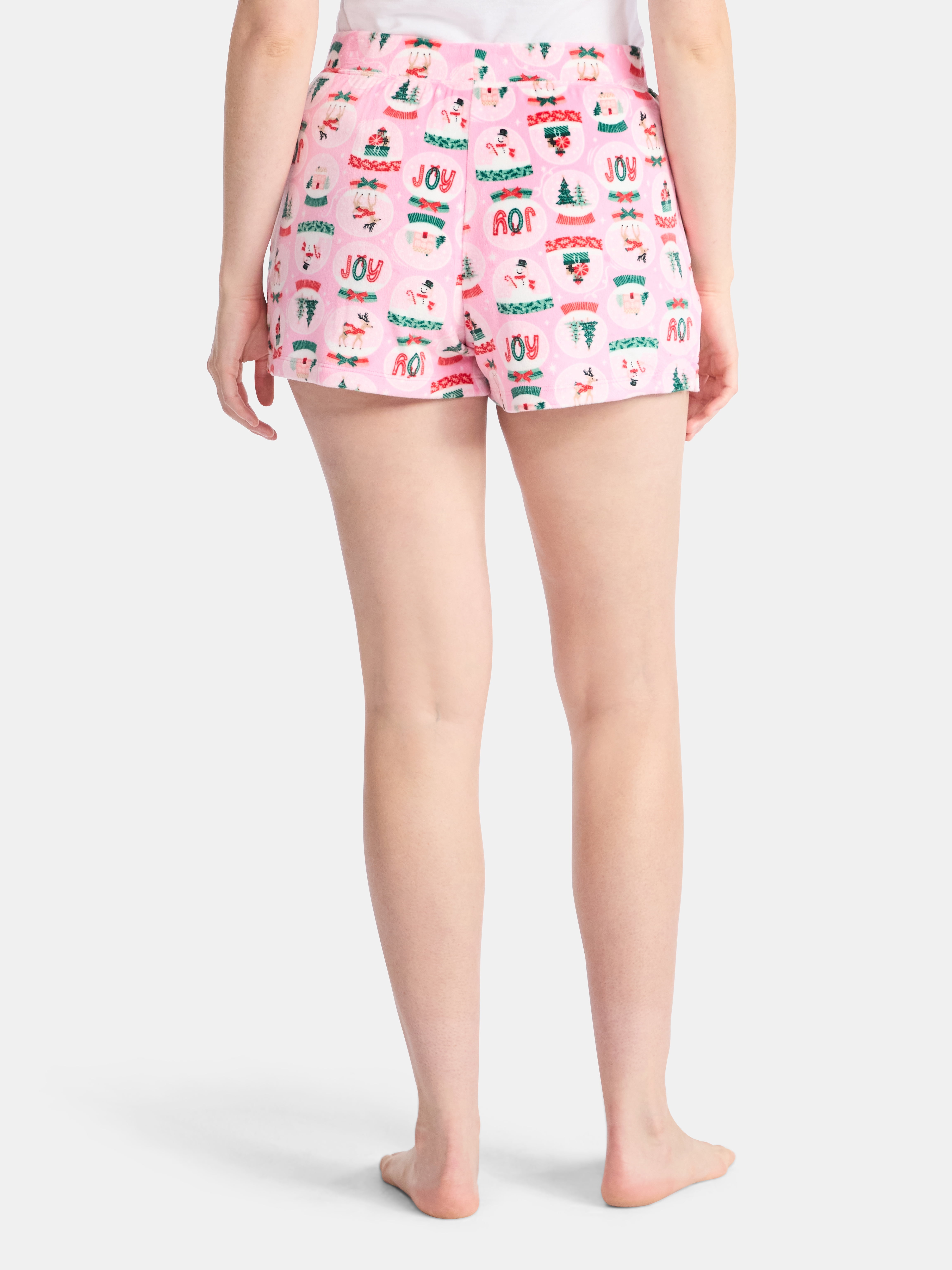 Holiday Time Women's and Women's Plus Christmas Sleep Shorts, 2-Pack, Sizes XS-3X