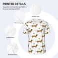 thumbnail image 3 of Lsque Dachshund Going To Play Tennis Pattern Mens Polo Golf Shirts Funny Graphics Shorts Sleeve Button Shirts Baseball T-shirt-4X-Large, 3 of 7