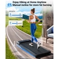 thumbnail image 5 of Under Desk Walking Pad Treadmill for  & Office, 6% Manual Incline, 2.5 , 0.6-3.8 MPH Walking Speed, 300 lb Capacity, App & Remote Control, 5 of 6