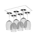 thumbnail image 2 of sweethay Soporte para copas de vino, colgador para restaurante de Hotel de hierro, colgador debajo del armario, estante para copas de champán, estante de Cocina y Comedor Blanco sweethay HA065562-01, 2 of 7