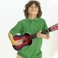 thumbnail image 2 of Guitarra acústica para niños de 21 pulgadas y 6 cuerdas de madera, guitarra portátil de juguete, mini instrumento musical, juguetes educativos, guitarra de madera de juguete para niños y niñas, 2 of 8