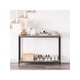 thumbnail image 4 of Industrial consola mesa: narrow entry mesa con almacenamiento estante y metal frame para sala de estar foyer, 4 of 8