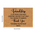thumbnail image 3 of Amusing Welcome Door Mat Summer Door Mats Coco Coir Floor Mat Fun Slogan Doormats ‘Friendship Is Like Peeing Your Pants’ Front Doormat with Non-silp Backing ,Welcome Mat 16''x24'' Entry Mat, 3 of 6