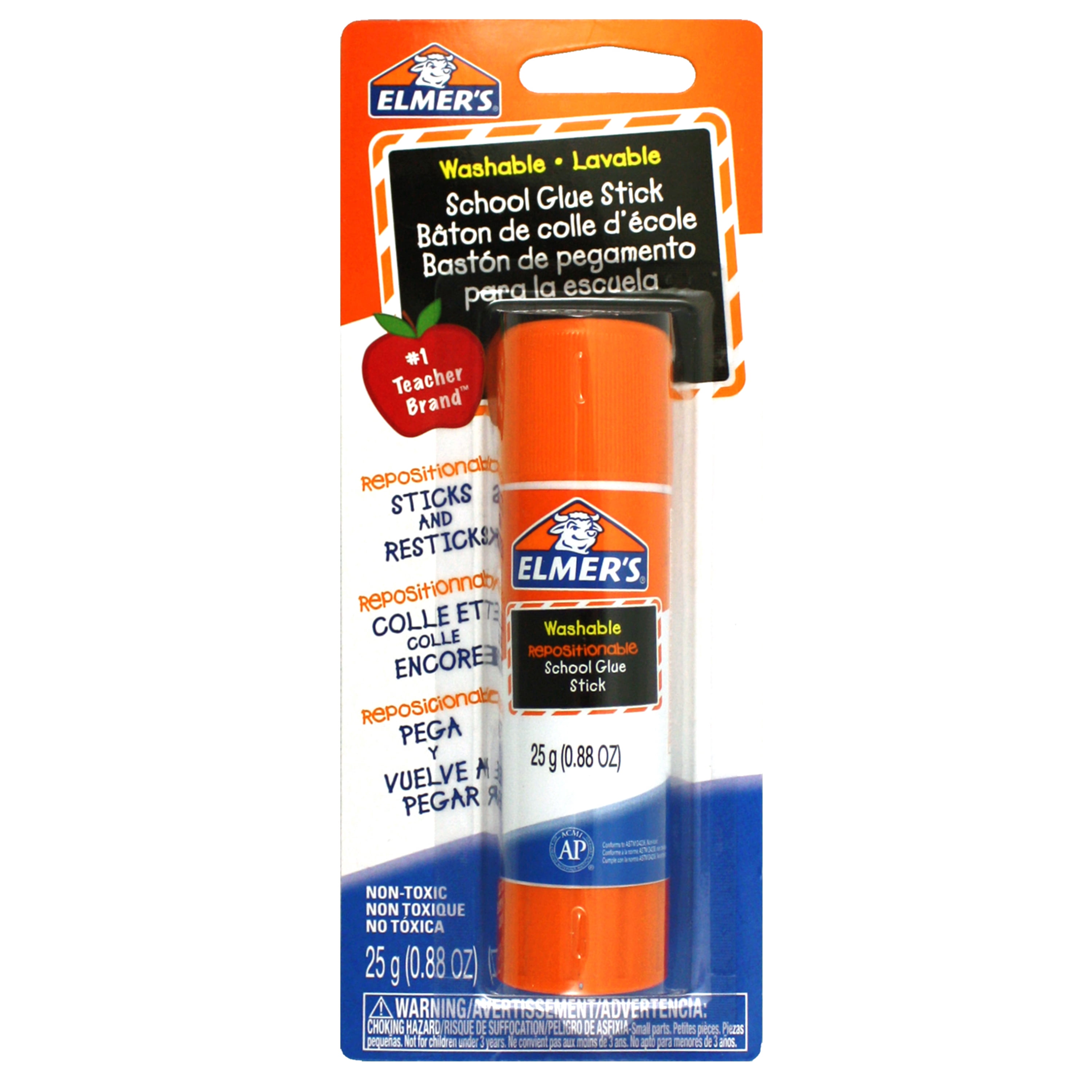 Bâton de colle rechargeable Elmer’s, lavable, non toxique, 25 g
