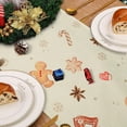 thumbnail image 5 of Christmas Gingerbread Table Runner 13x90 Inch Xmas Cookie Seasonal Winter Holiday Kitchen Dining Table Decoration for Indoor Outdoor Home Party Decor, 5 of 6