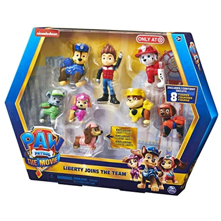  Paw Patrol, Movie Pups Gift Pack with 6 Collectible Toy  Figures, Kids Toys for Ages 3 and up : Toys & Games