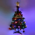 thumbnail image 3 of Árbol de Navidad de mesa de 20"/50 cm, mini pino de Navidad artificial con luces LED y adornos (árbol de Navidad) Fason WMZL-2273, 3 of 7