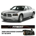 thumbnail image 2 of Pair Smoke Amber Headlamp For 2006-2010 Dodge Charger Halogen Headlight Assembly, 2 of 14