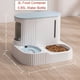 thumbnail image 1 of Large Capacity Cat Automatic Feeder Water Dispenser Wet and Dry Separation Dog Food Container Drinking Water Bowl Pet Supplies ShopWise Round, 1 of 15