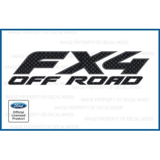 Decal Mods 2016 Ford F-150 FX4 Off-Road Decals – Carbon Fiber Black, Set Of 2