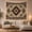 Central Diamond, variant on Symmetrical Southwestern Diamond Art on Cream Background, Majestic Boho for Native Art Lovers, Geometric Star Decor, Housewarming Gift, Tapestry Wall Hanging for Bedroom and Living Room