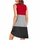 thumbnail image 4 of mfyjkho Vestidos casuales para mujer, Camisón sin mangas con bolsillos y estampado para mujer, camisón plisado con cuello redondo Vestidos de fiesta para mujer s, 4 of 7