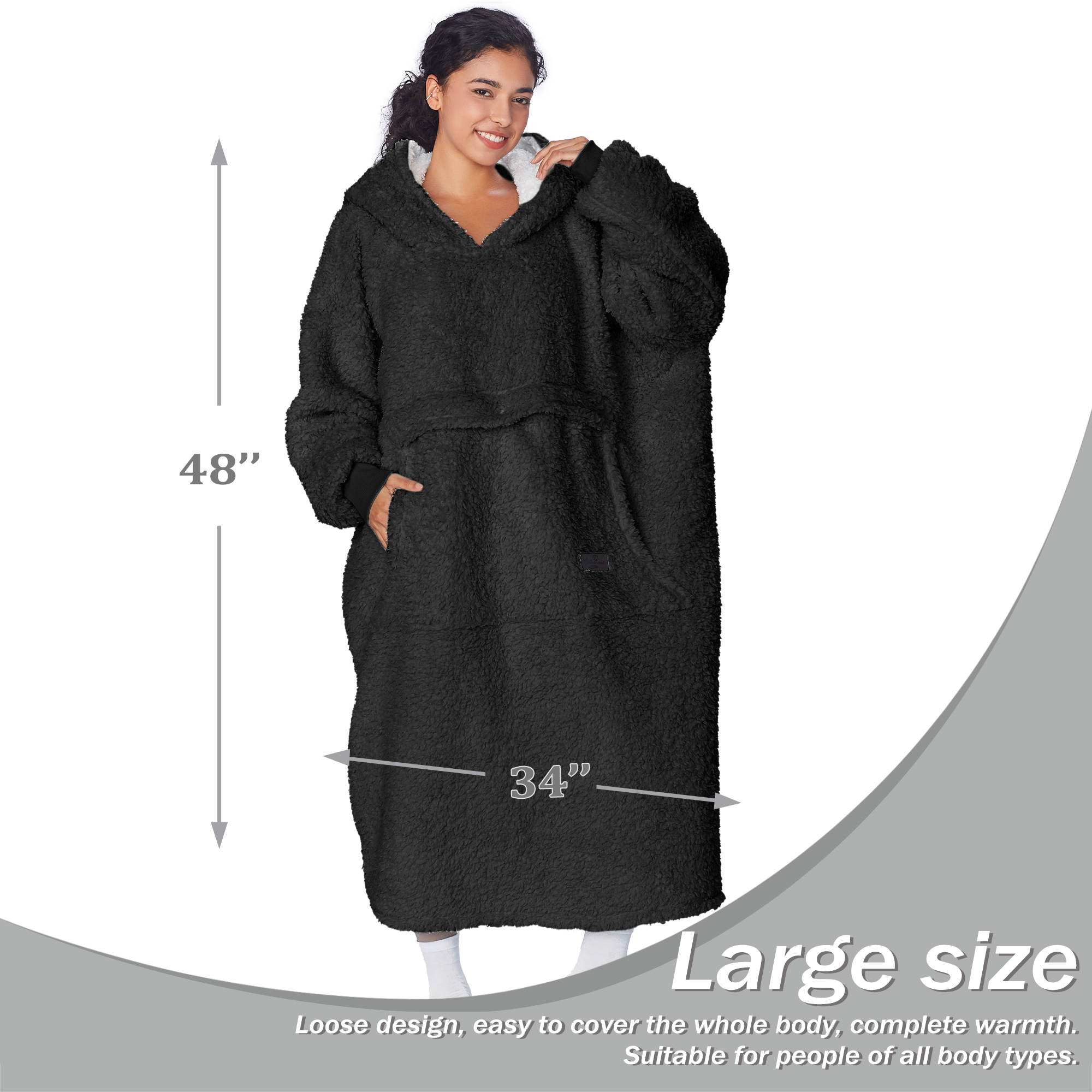 Catalonia Oversized Hoodie for Women Men, Big Hoodie Blanket, Ultra Long Wearable Blanket, Full Body Giant Hooded Blanket, Gift for Women Girlfriend